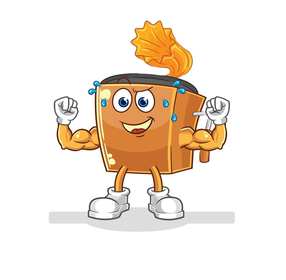record player illustration character vector