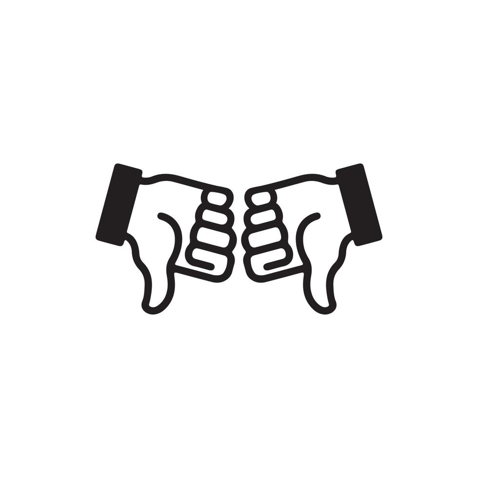 Thumbs Up and Down Icon EPS 10 vector