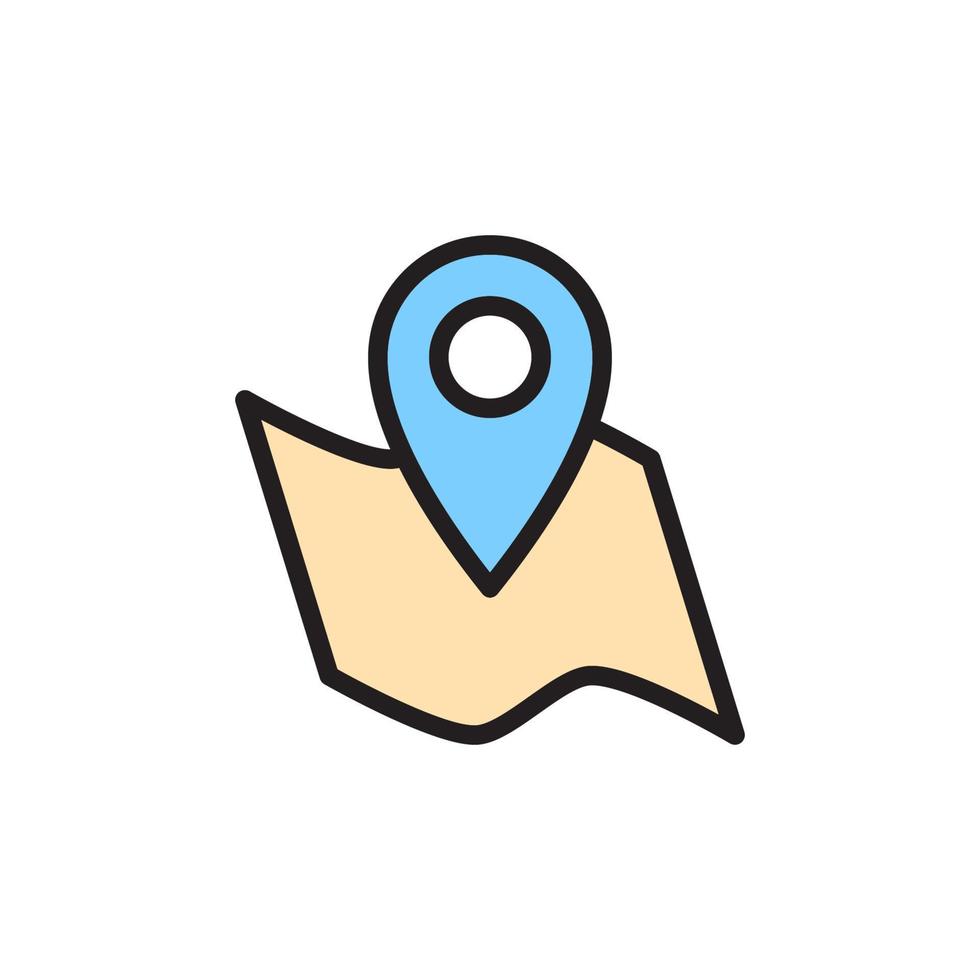 Map Location Icon EPS 10 vector