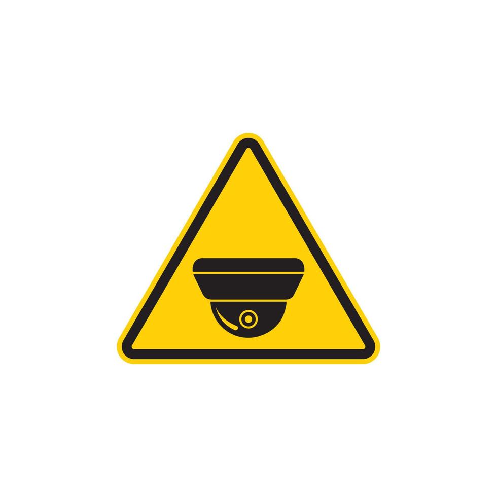 Video Surveillance Sign Icon EPS 10 vector