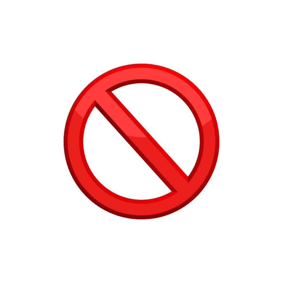 Prohibition Icon EPS 10 vector