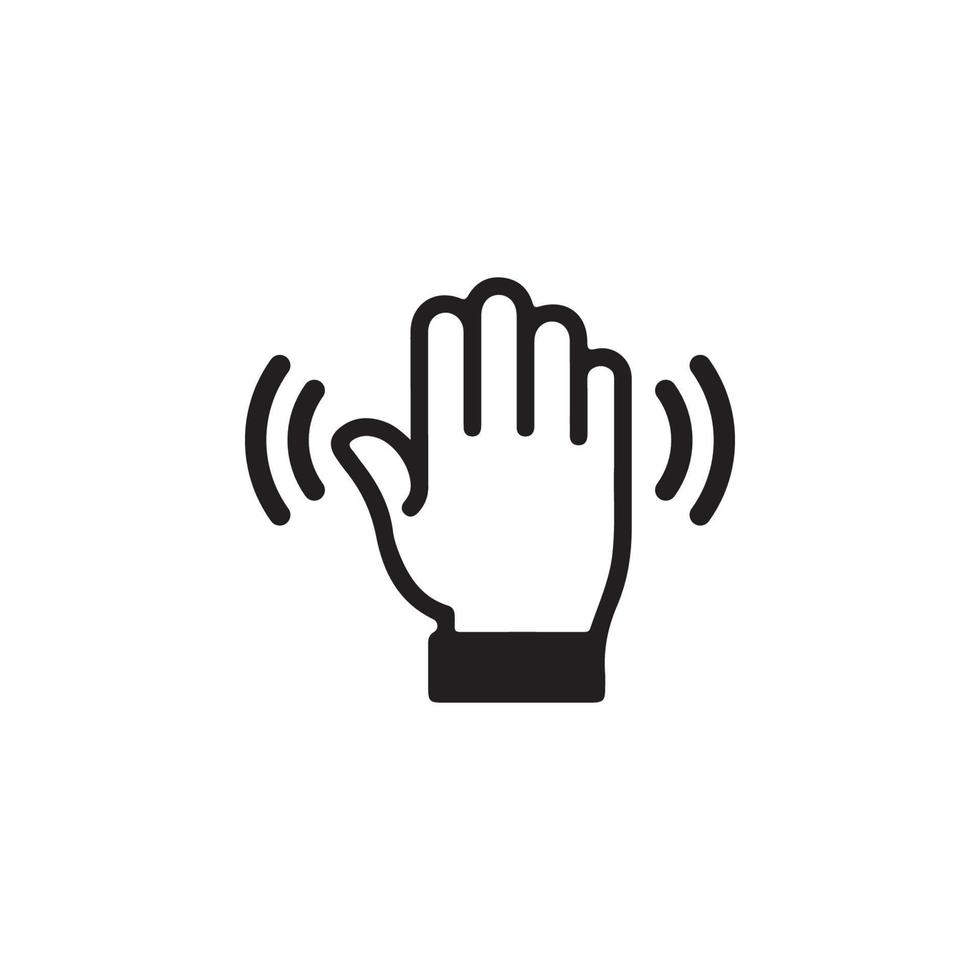 Wave Hand Icon EPS 10 vector