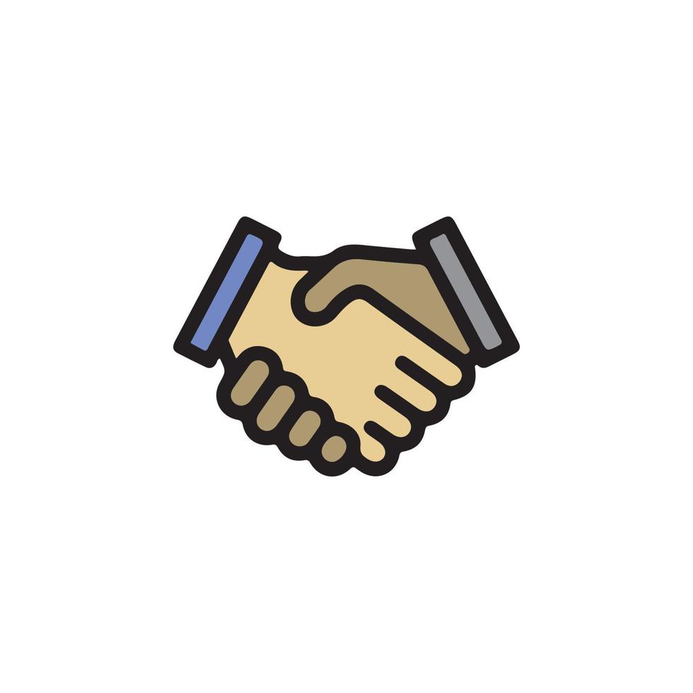 Hand Shake Icon EPS 10 vector