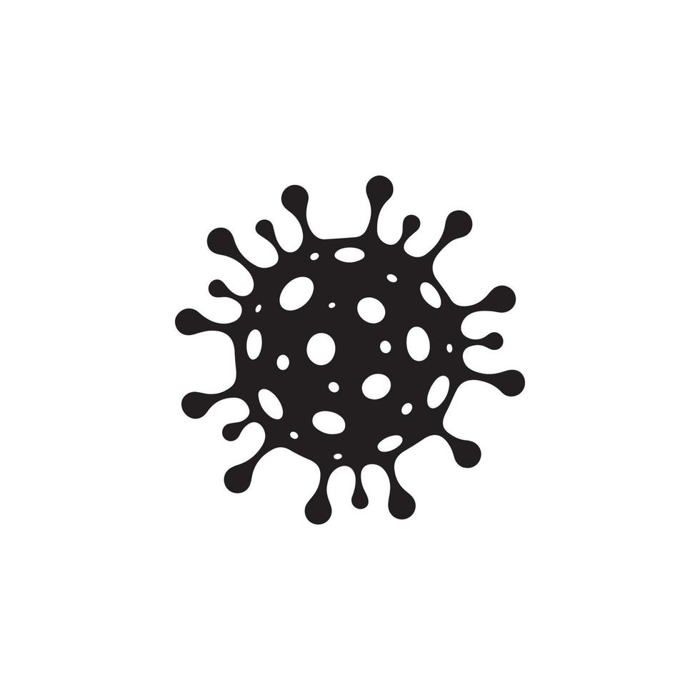 icono de virus eps 10 vector