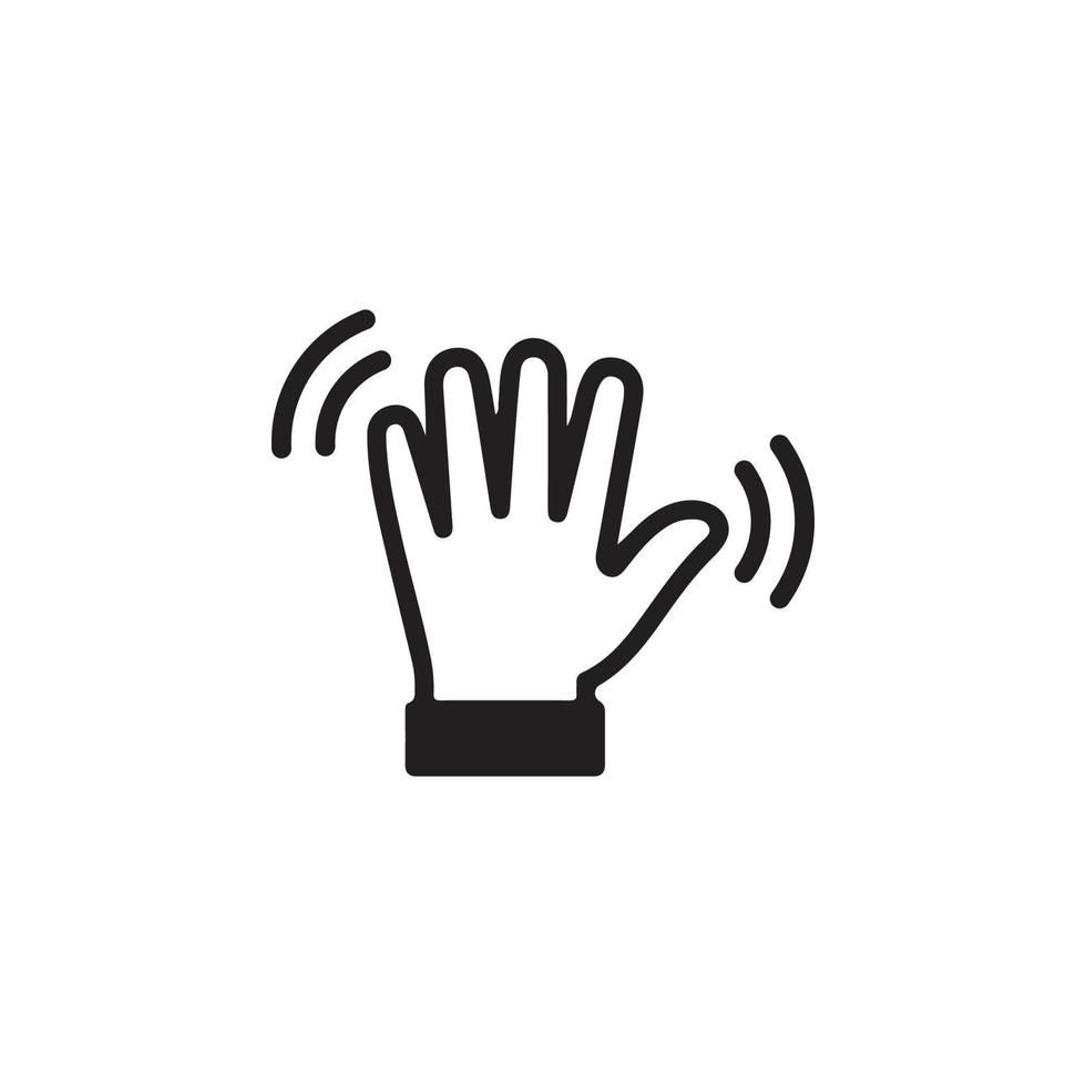 Wave Hand Icon EPS 10 vector