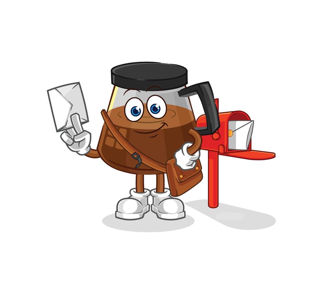 coffee machine vector character