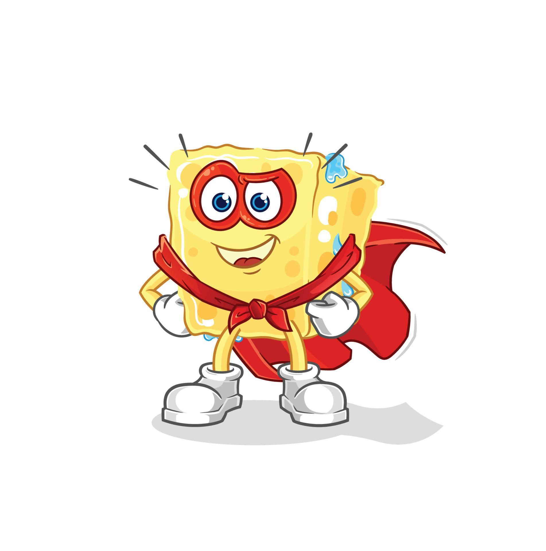 sponge mascot vector 10736357 Vector Art at Vecteezy