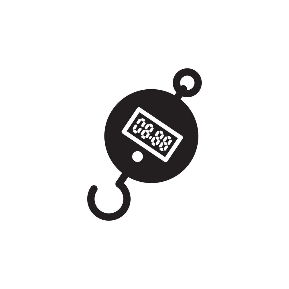 Hanging Weight Scales Icon Eps 10 vector