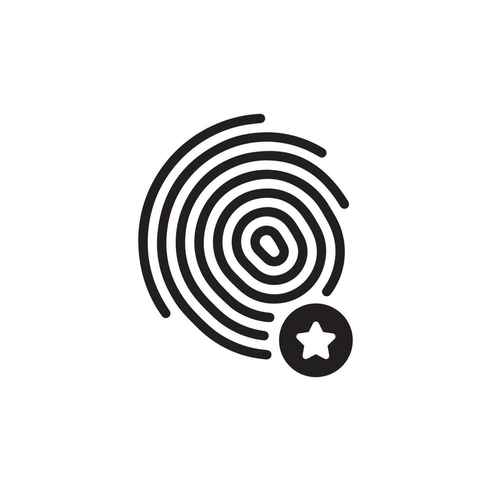 Fingerprint Icon EPS 10 vector