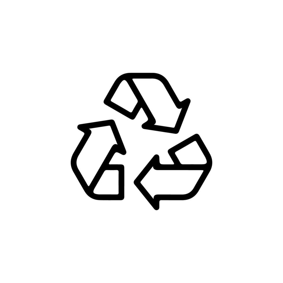 icono de reciclaje eps 10 vector