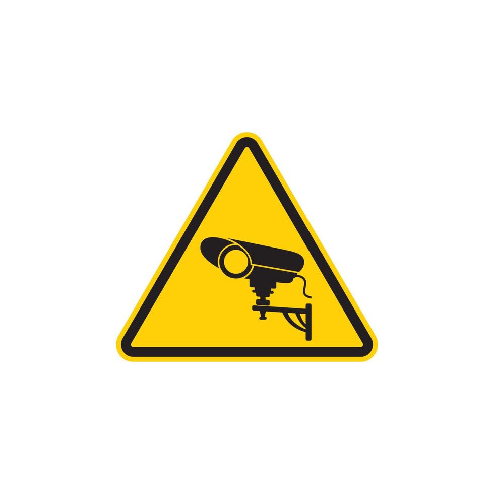 Video Surveillance Sign Icon EPS 10 vector