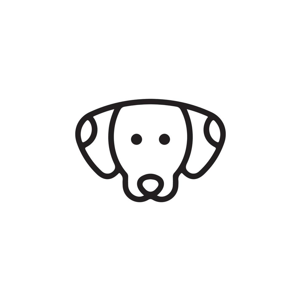 icono de perro eps 10 vector