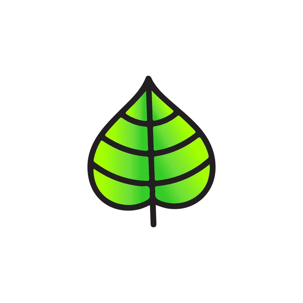 icono de hoja eps 10 vector