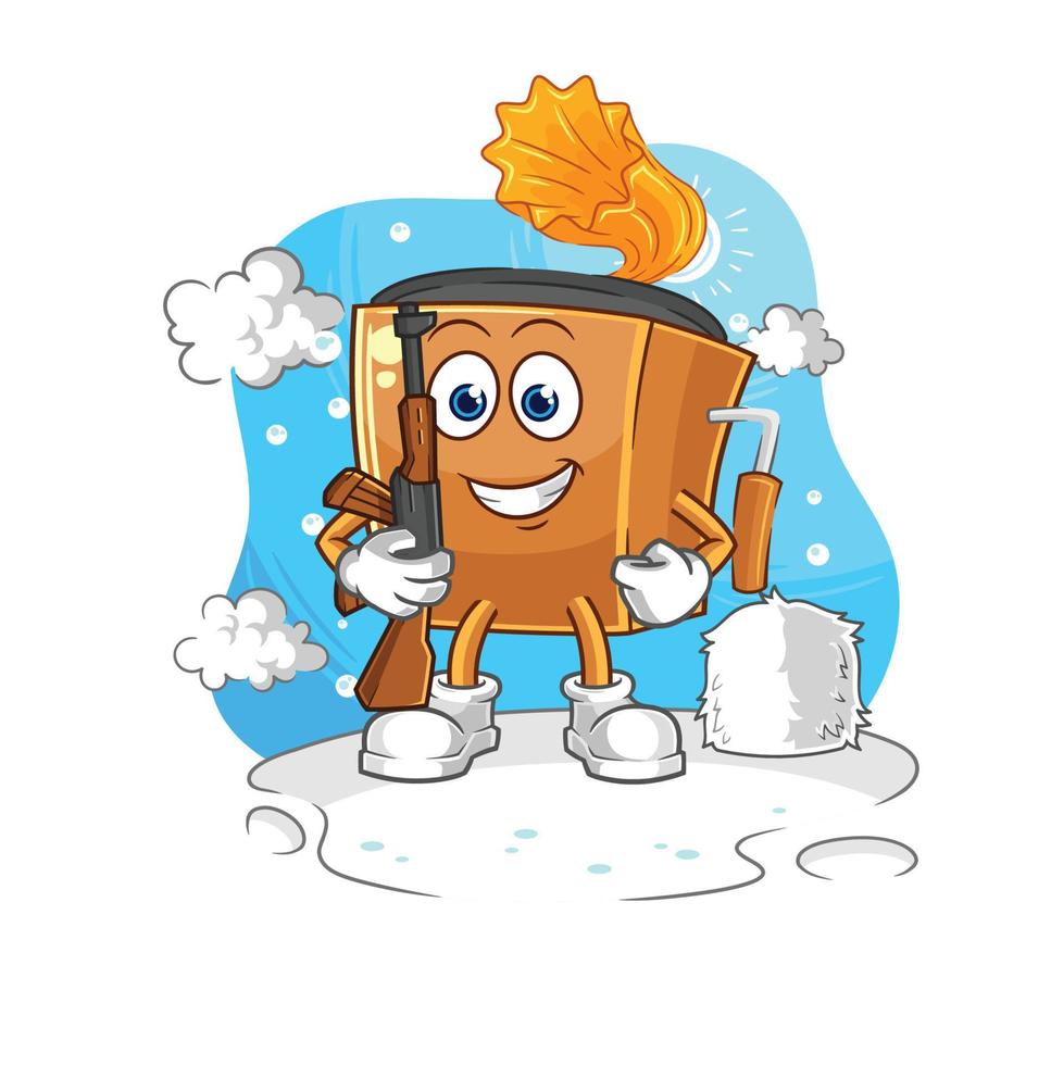 record player illustration character vector