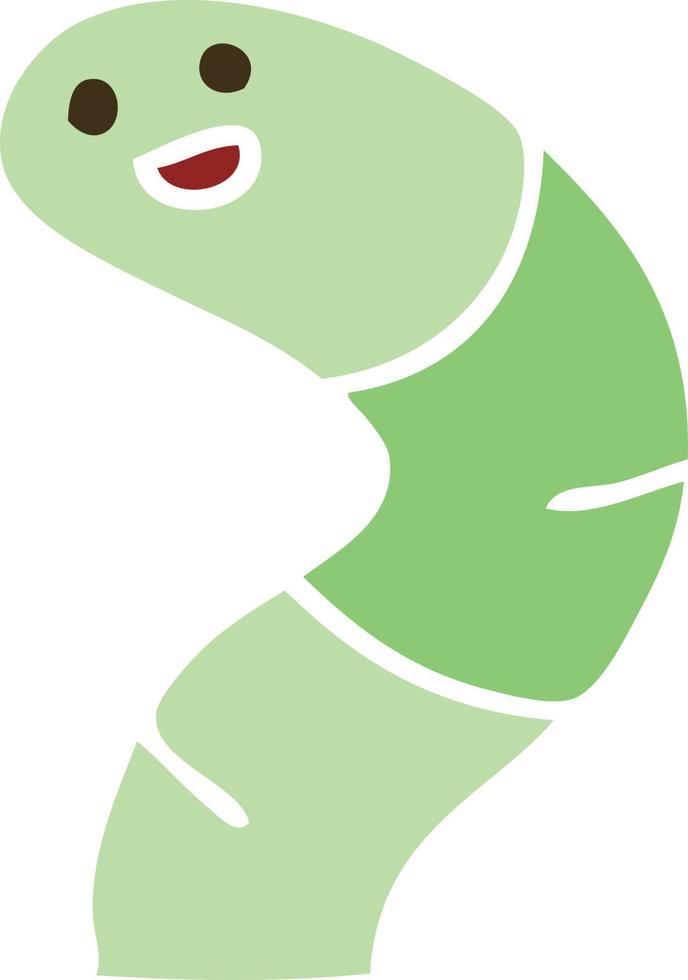 serpiente de dibujos animados peculiar dibujado a mano vector