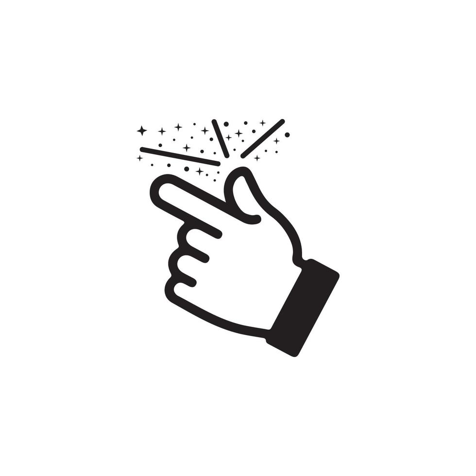 Snap Finger Icon EPS 10 vector