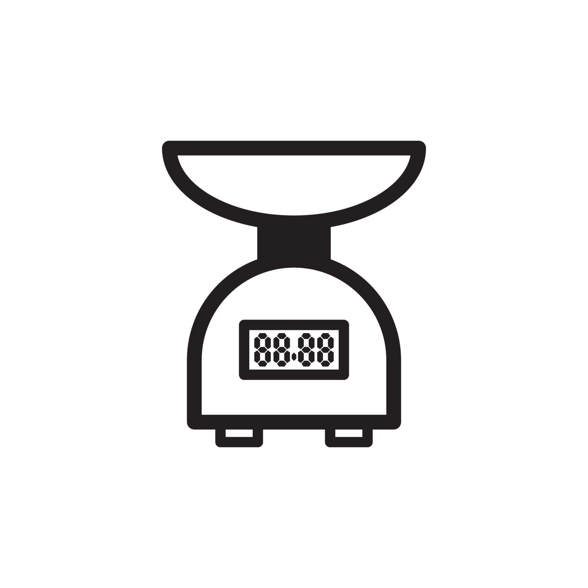 Kitchen Scales Icon EPS 10 10736924 Vector Art at Vecteezy