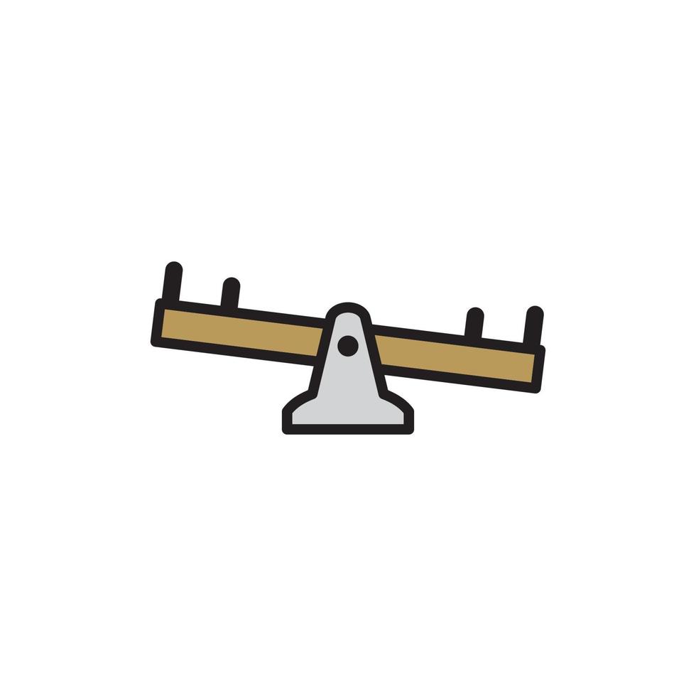 See Saw Icon EPS 10 vector