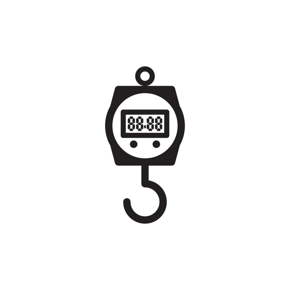 Hanging Weight Scales Icon Eps 10 vector