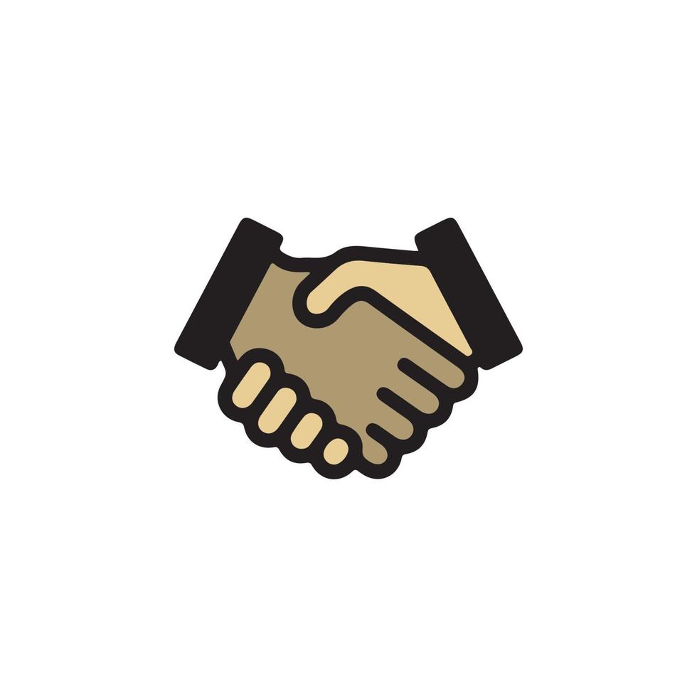 Hand Shake Icon EPS 10 vector