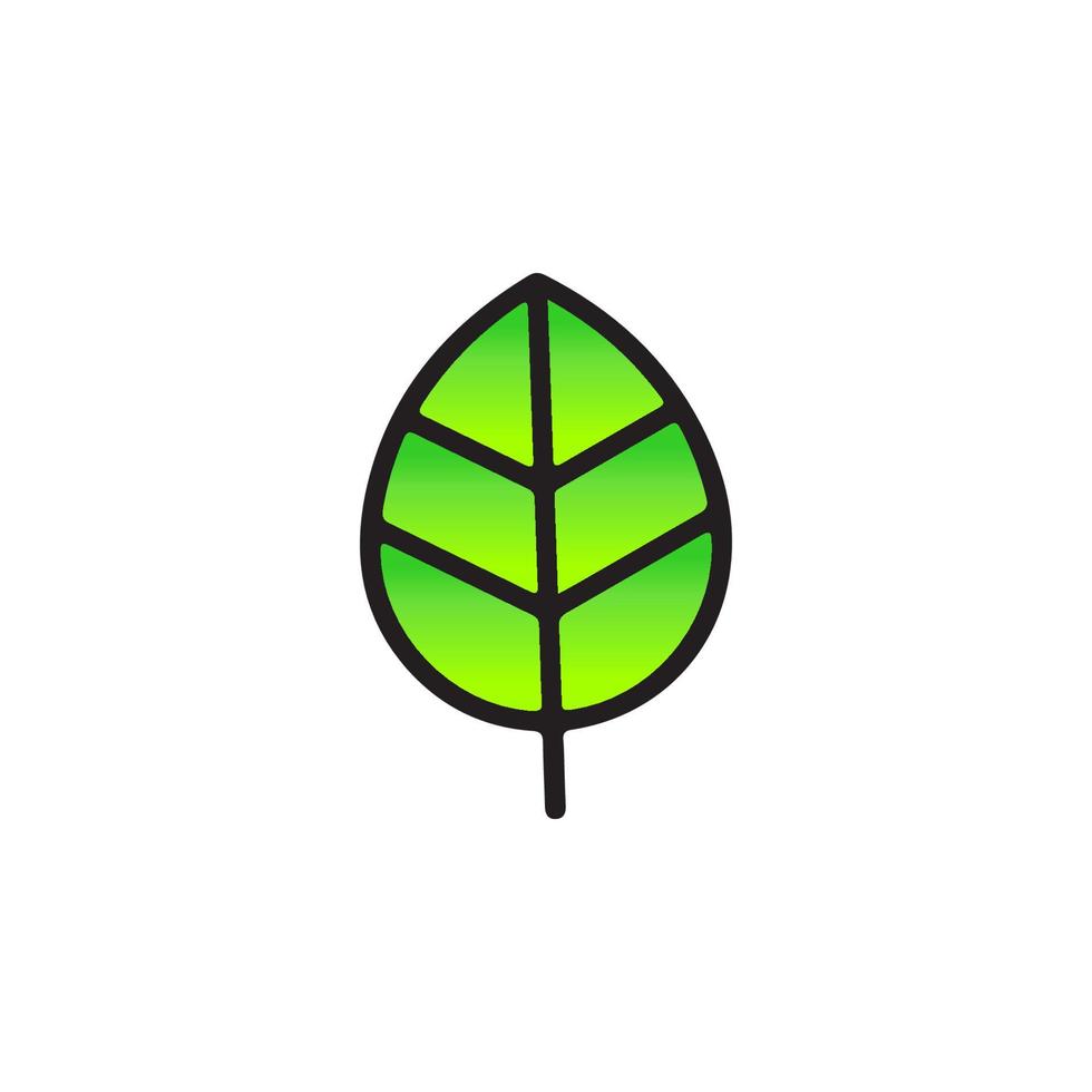 icono de hoja eps 10 vector