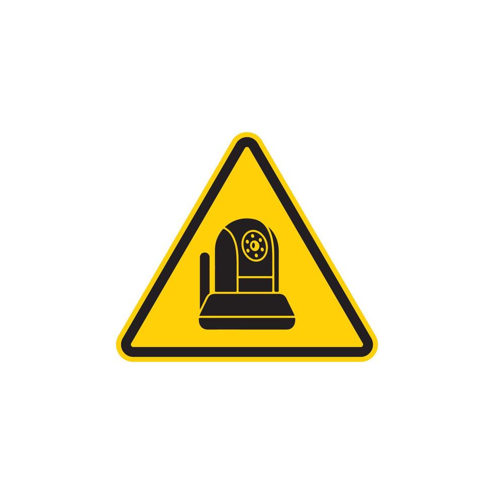 Video Surveillance Sign Icon EPS 10 vector