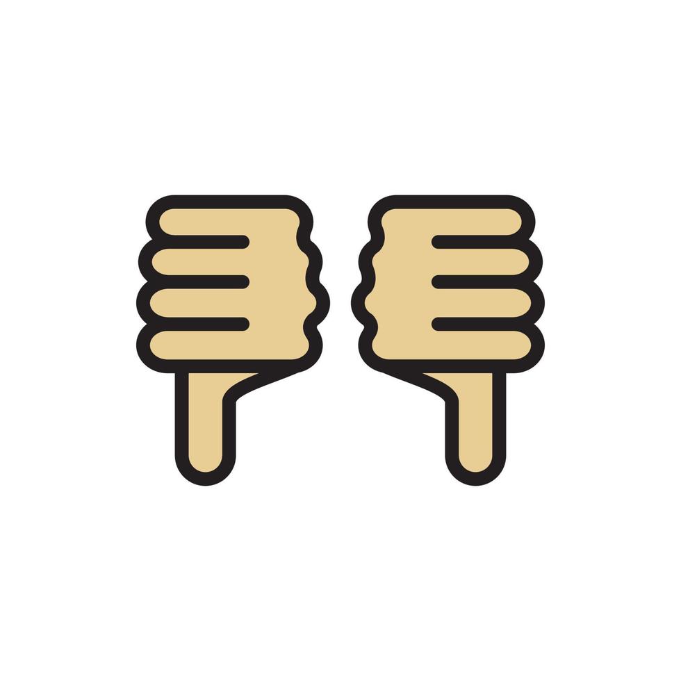 Thumbs Up and Down Icon EPS 10 vector