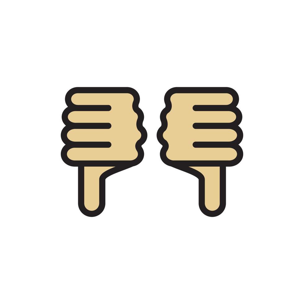 Thumbs Up and Down Icon EPS 10 vector