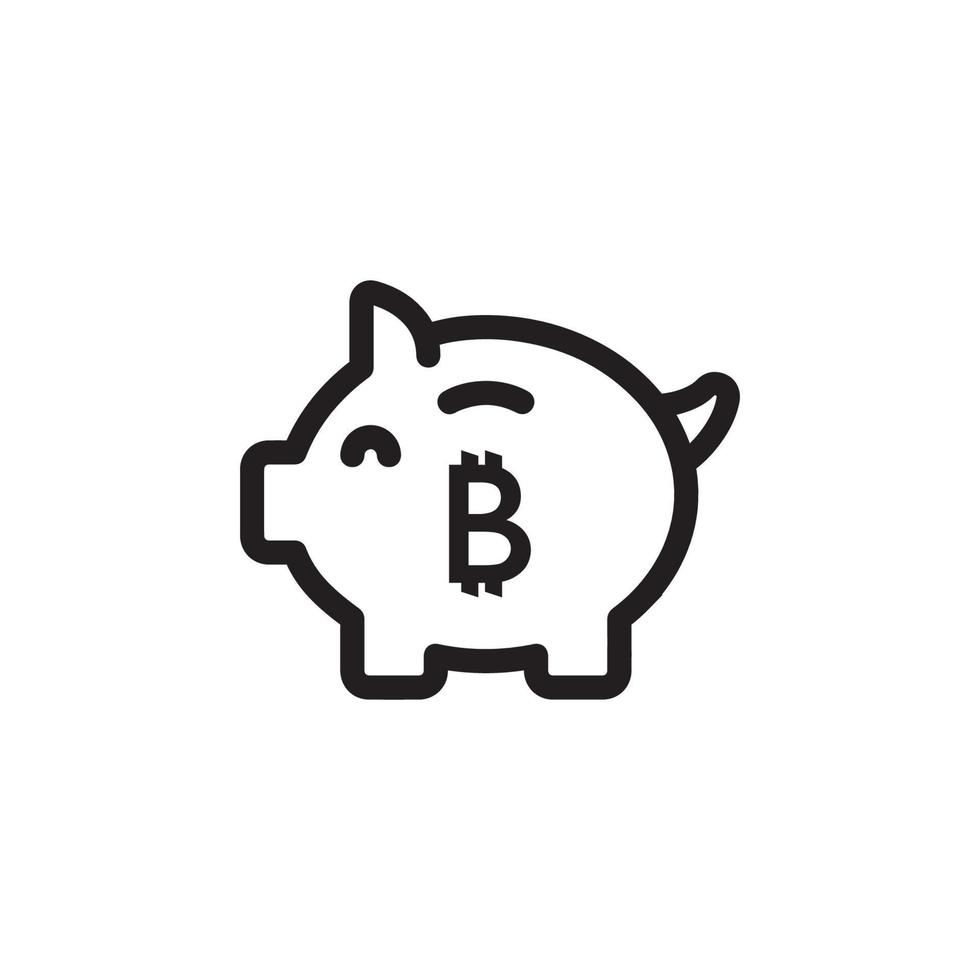 Piggy Bank Icon EPS 10 vector