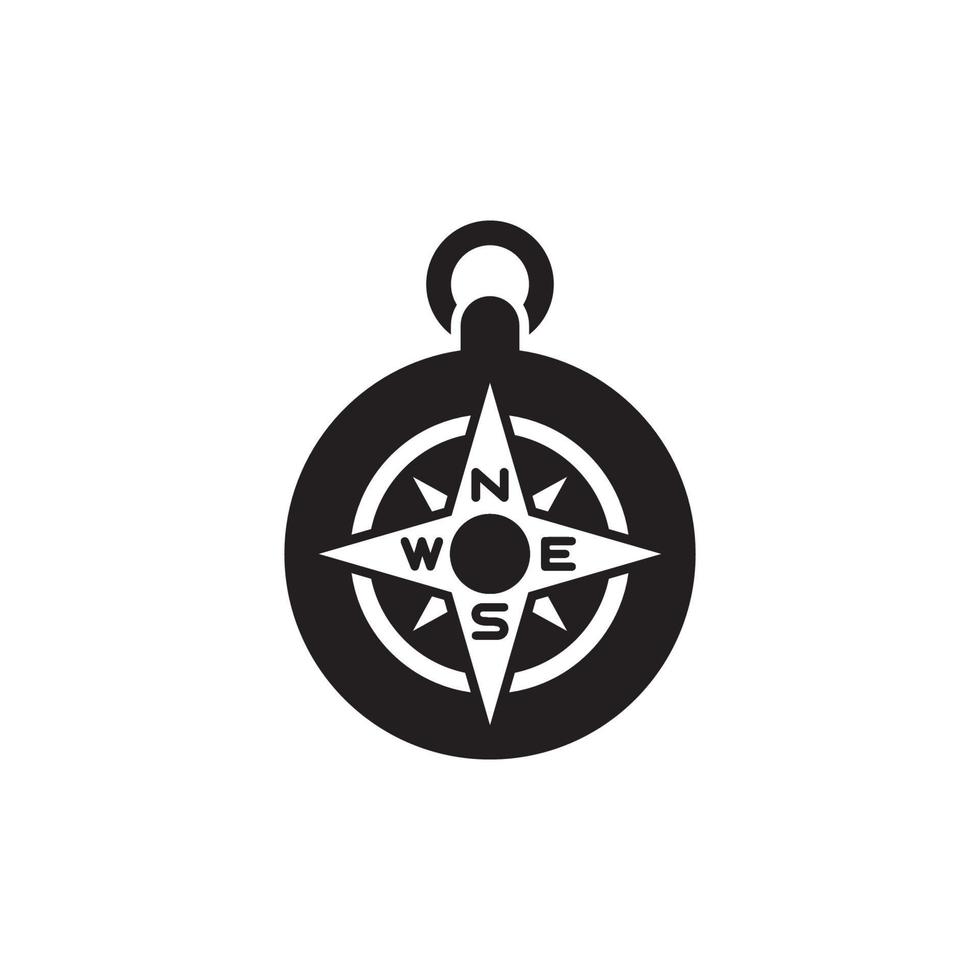 Compass and Map Navigation Icon EPS 10 vector