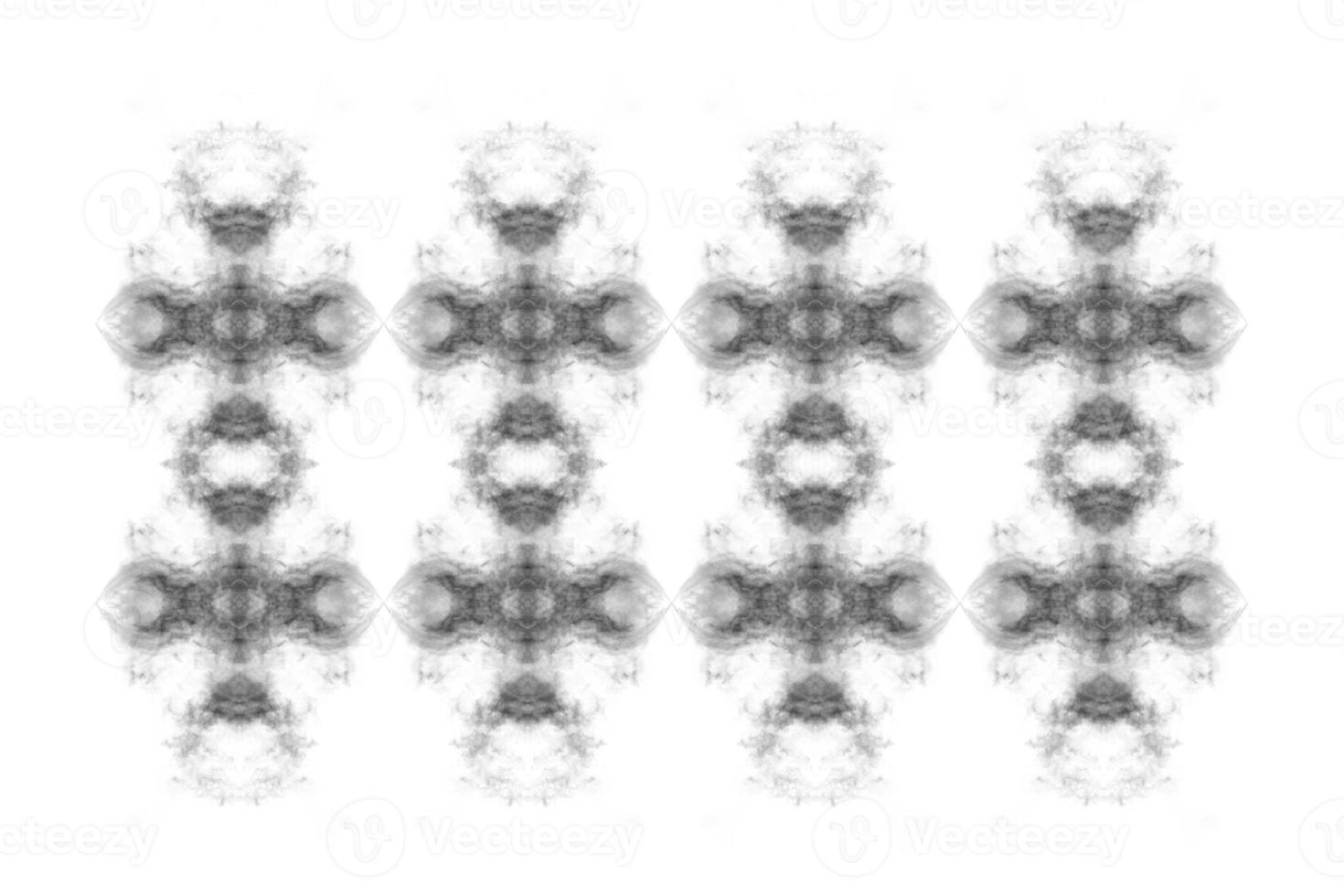 Textured Smoke,Abstract black,isolated on white background photo