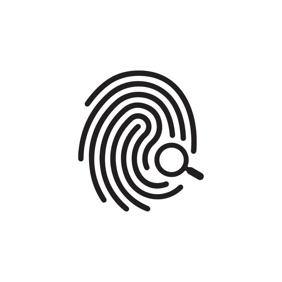 Fingerprint Icon EPS 10 vector