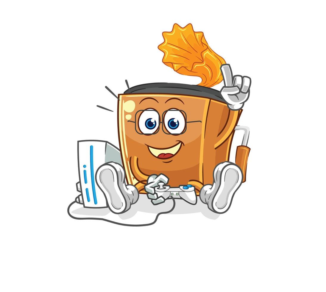 record player illustration character vector