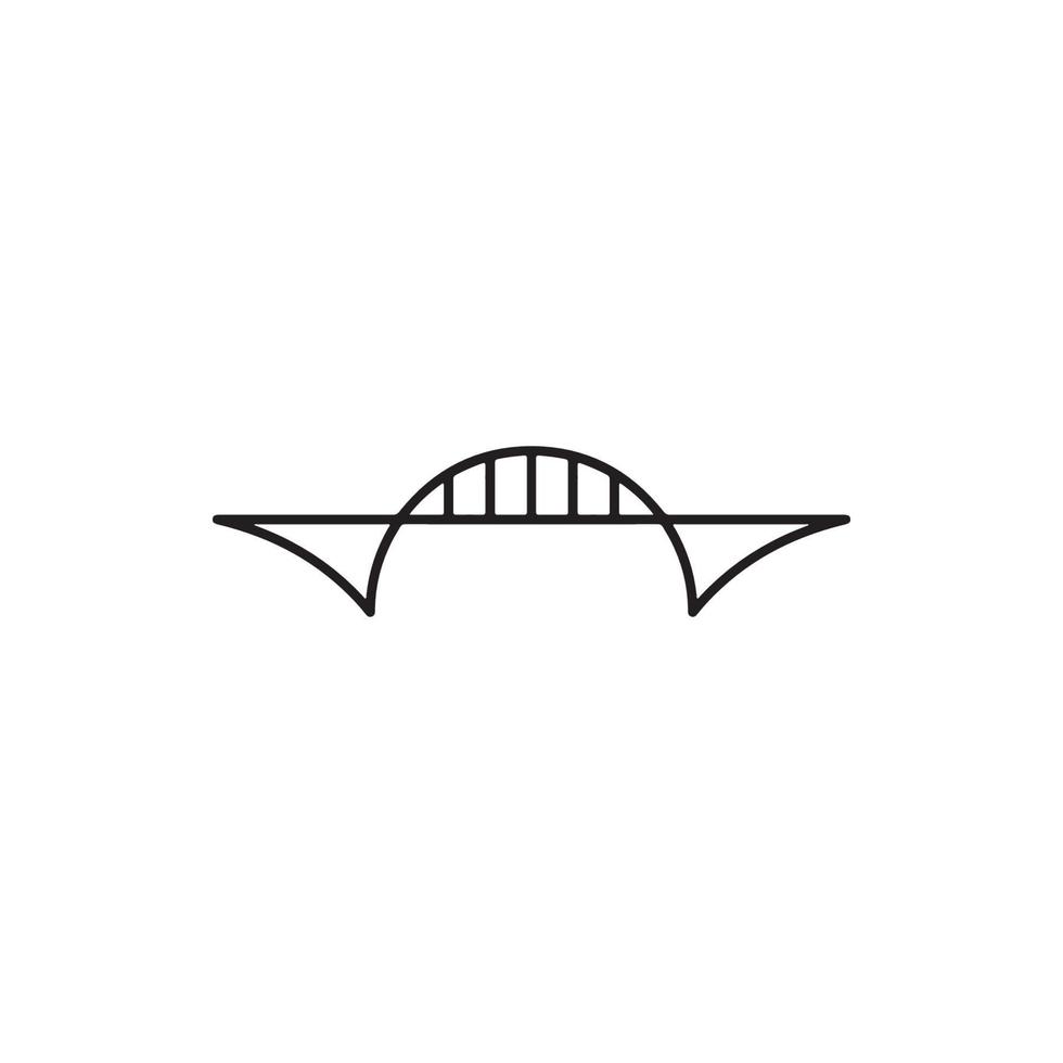 Bridge Icon EPS 10 vector