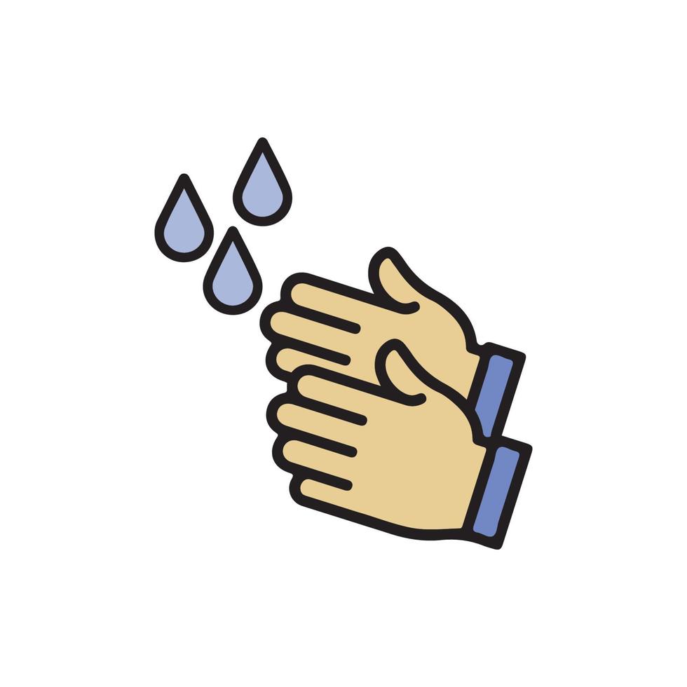Hand Washing Icon EPS 10 vector