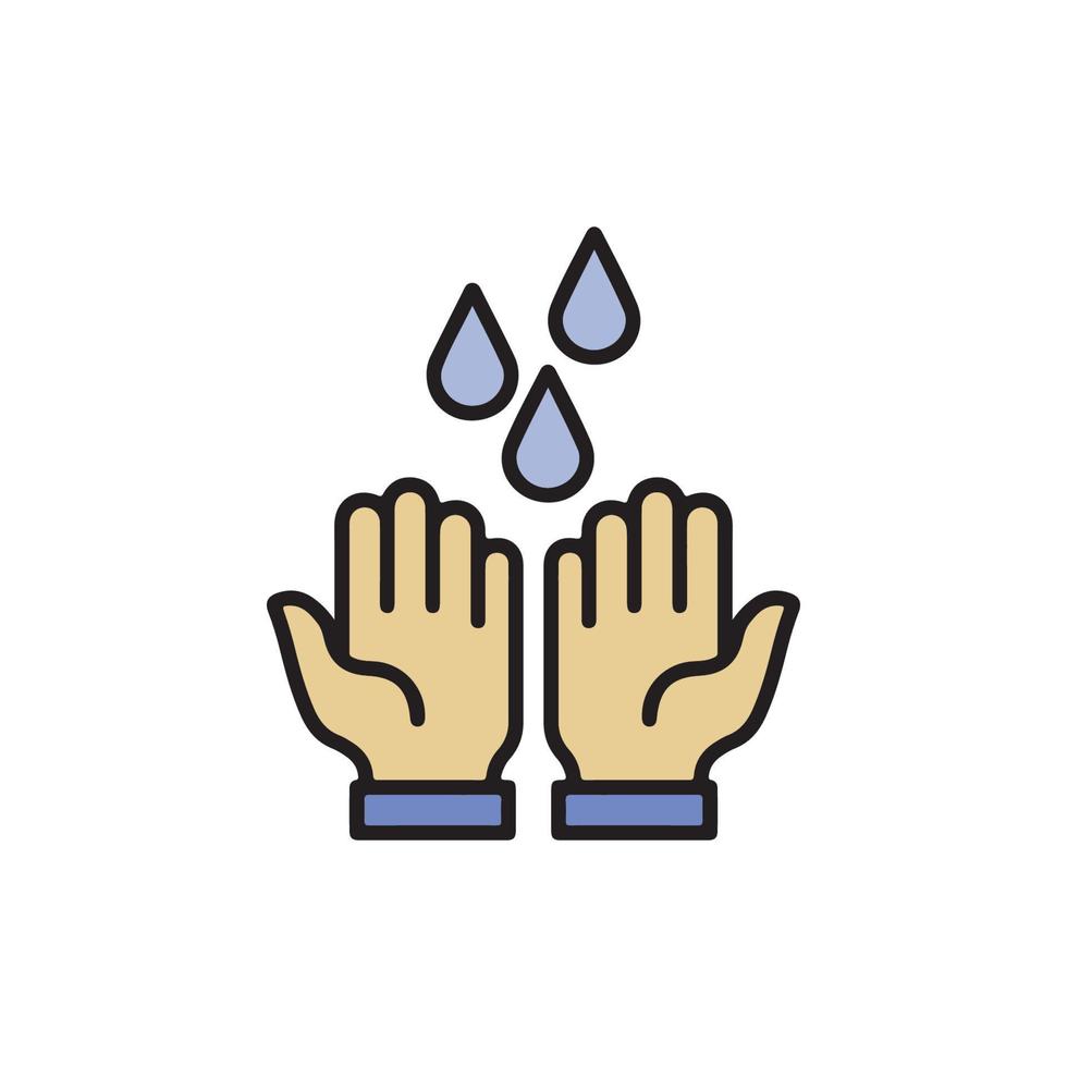 Hand Washing Icon EPS 10 vector