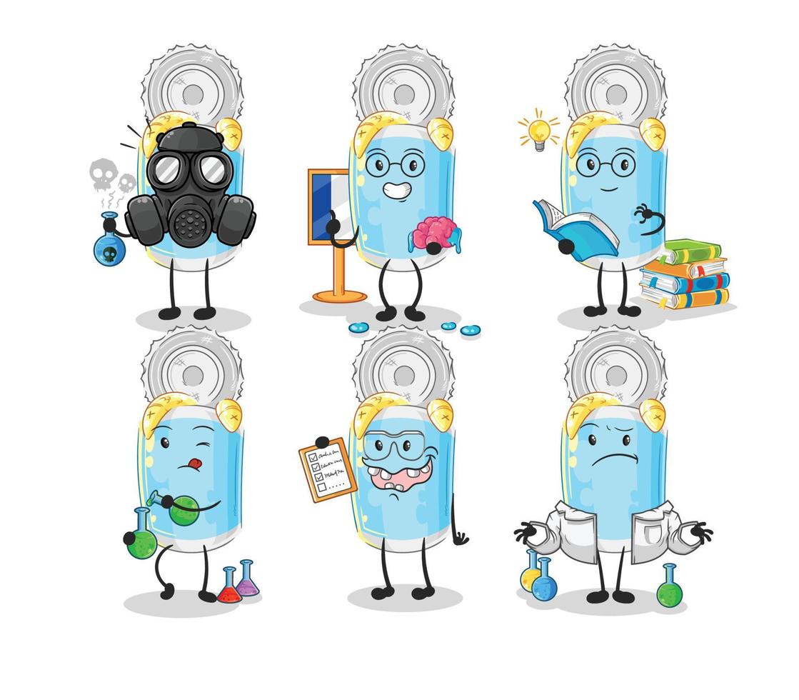 canned fish cartoon vector