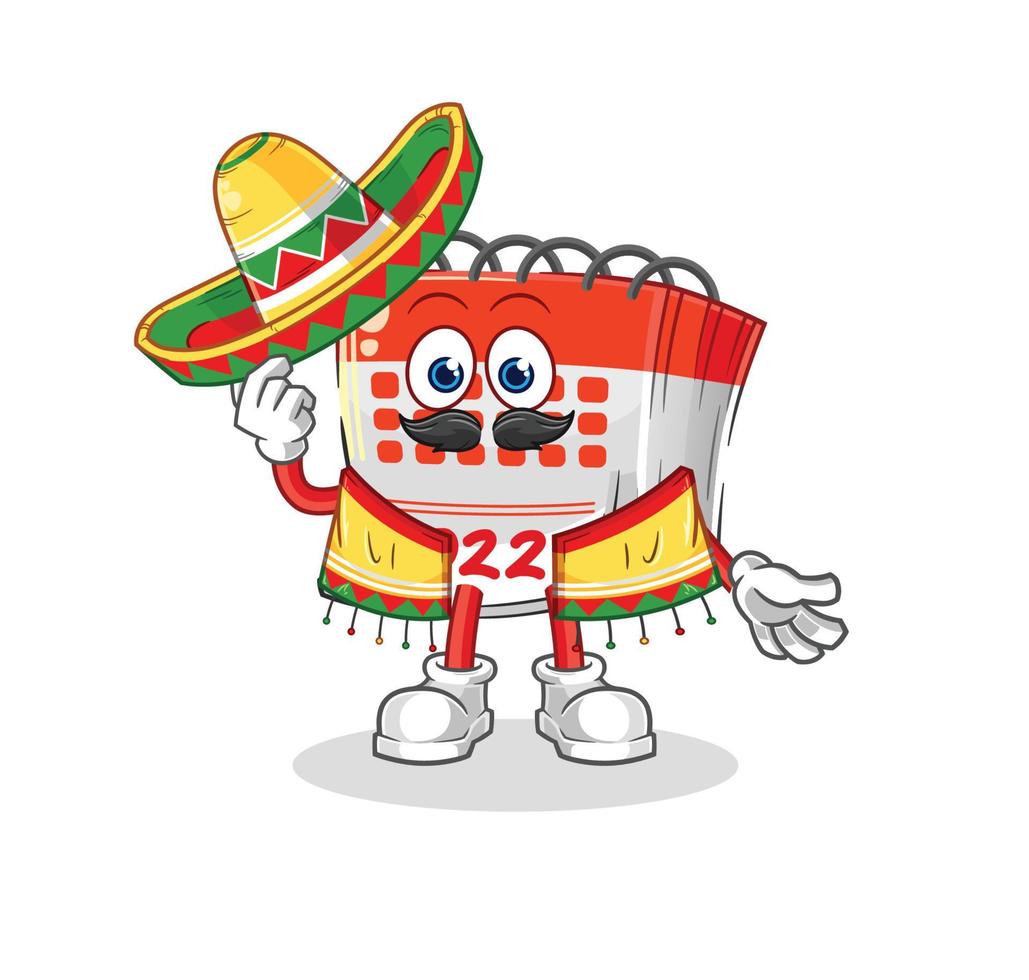 calendar cute cartoon vector