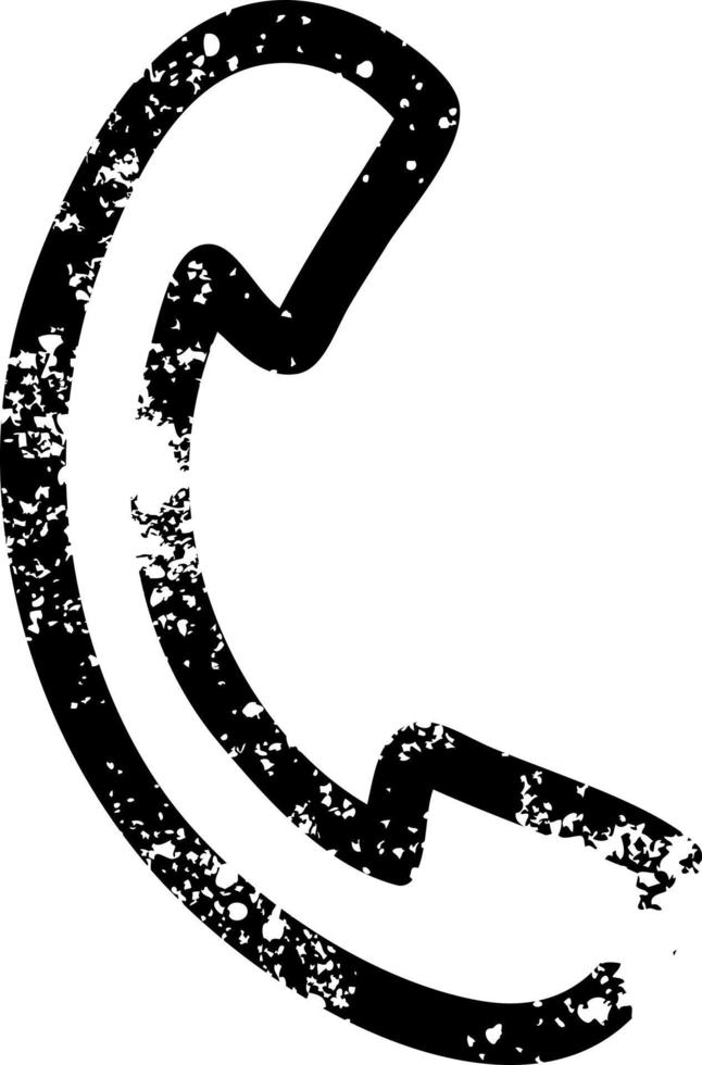 telephone handset icon vector