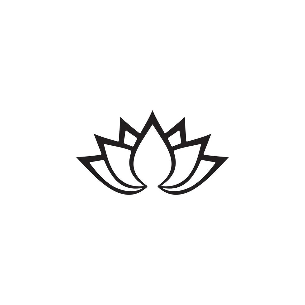 Lotus Blossoms Icon EPS 10 vector