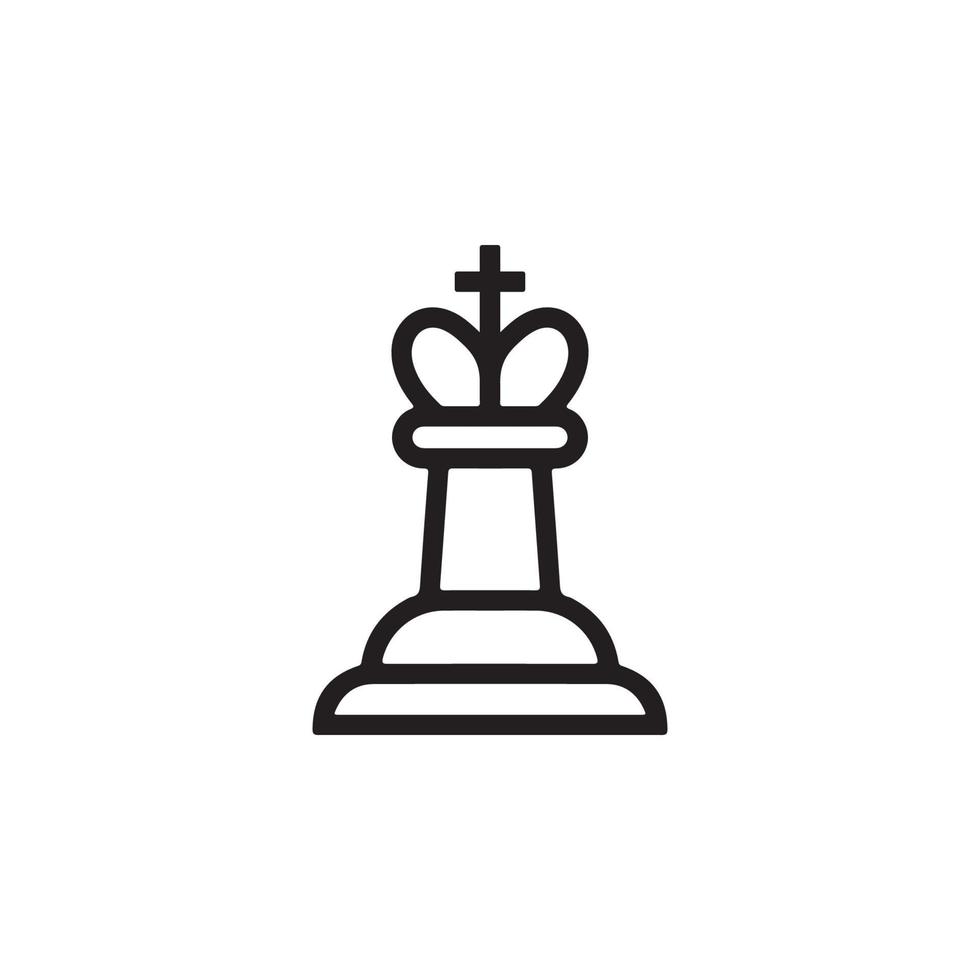 icono de ajedrez eps 10 vector