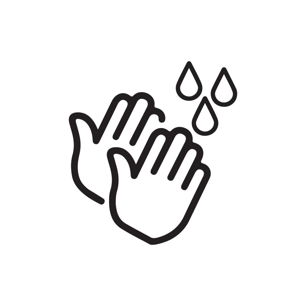 Hand Washing Icon EPS 10 vector