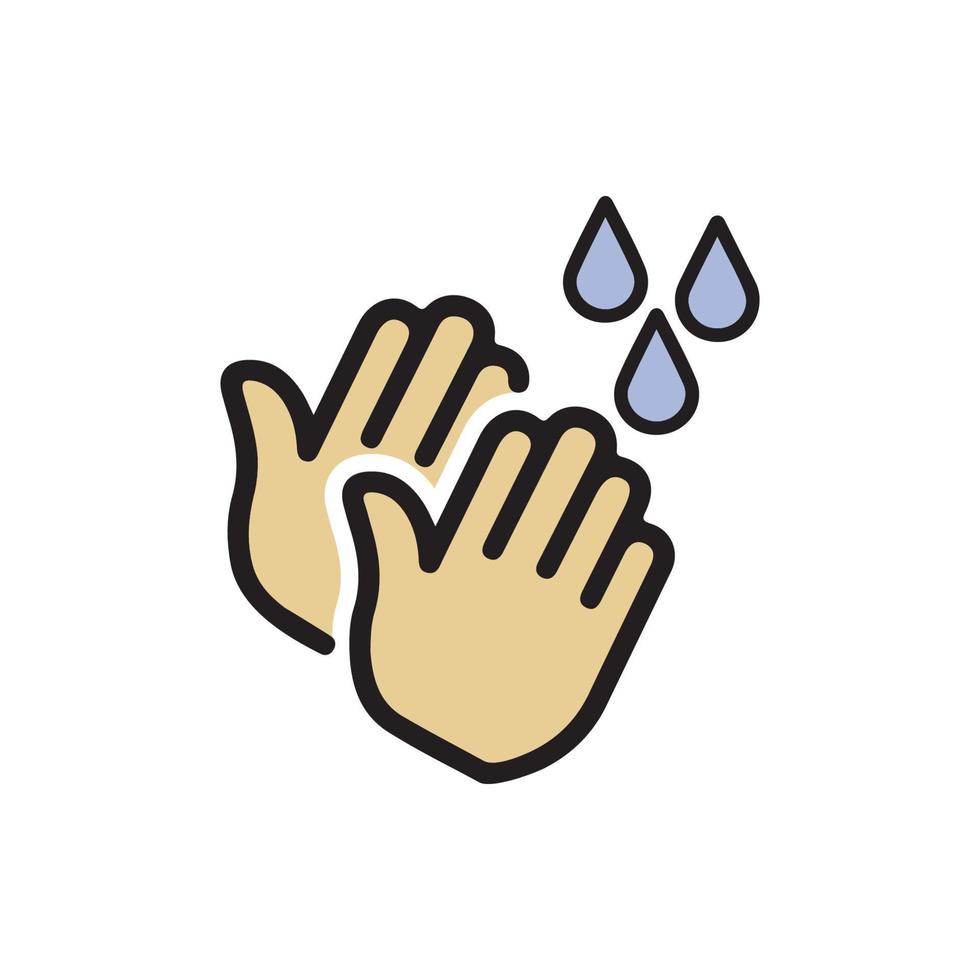 Hand Washing Icon EPS 10 vector