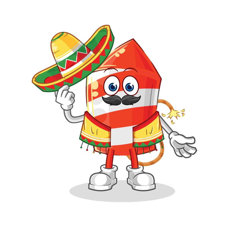 fireworks cartoon character vector