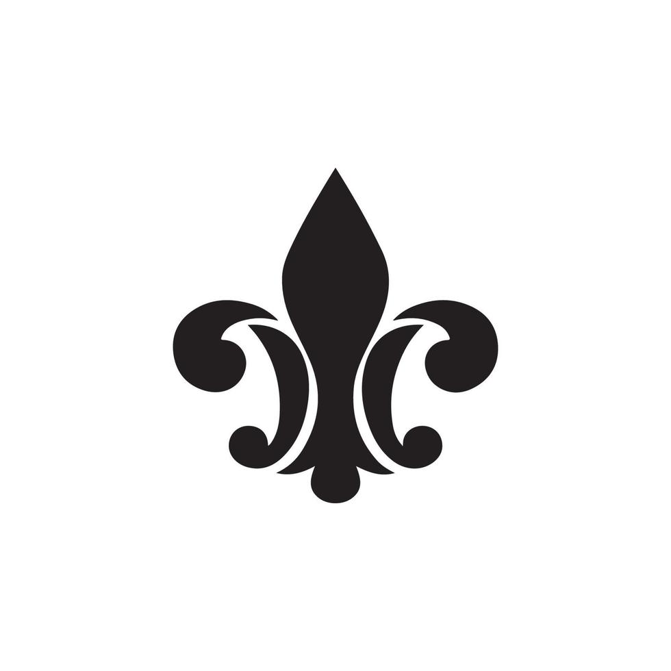 Fleur de Lis Heraldic Icon EPS 10 vector