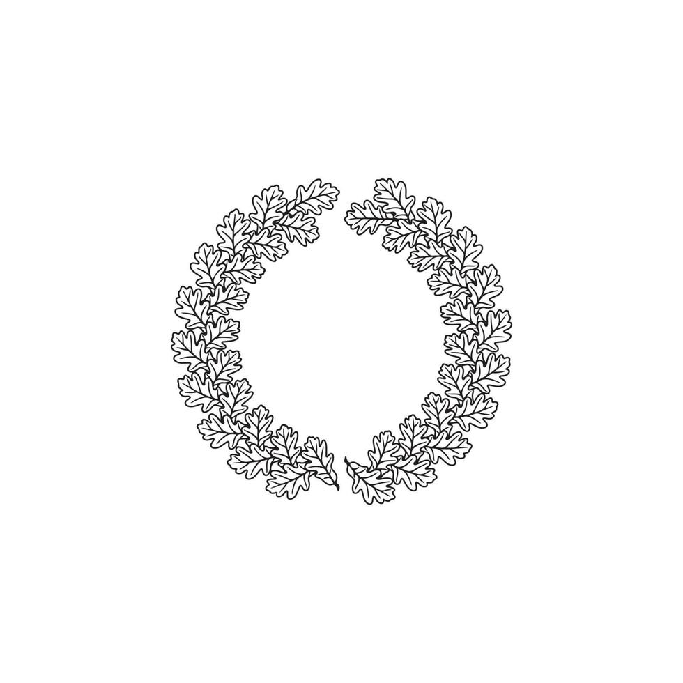 Laurel Wreath Icon EPS 10 vector