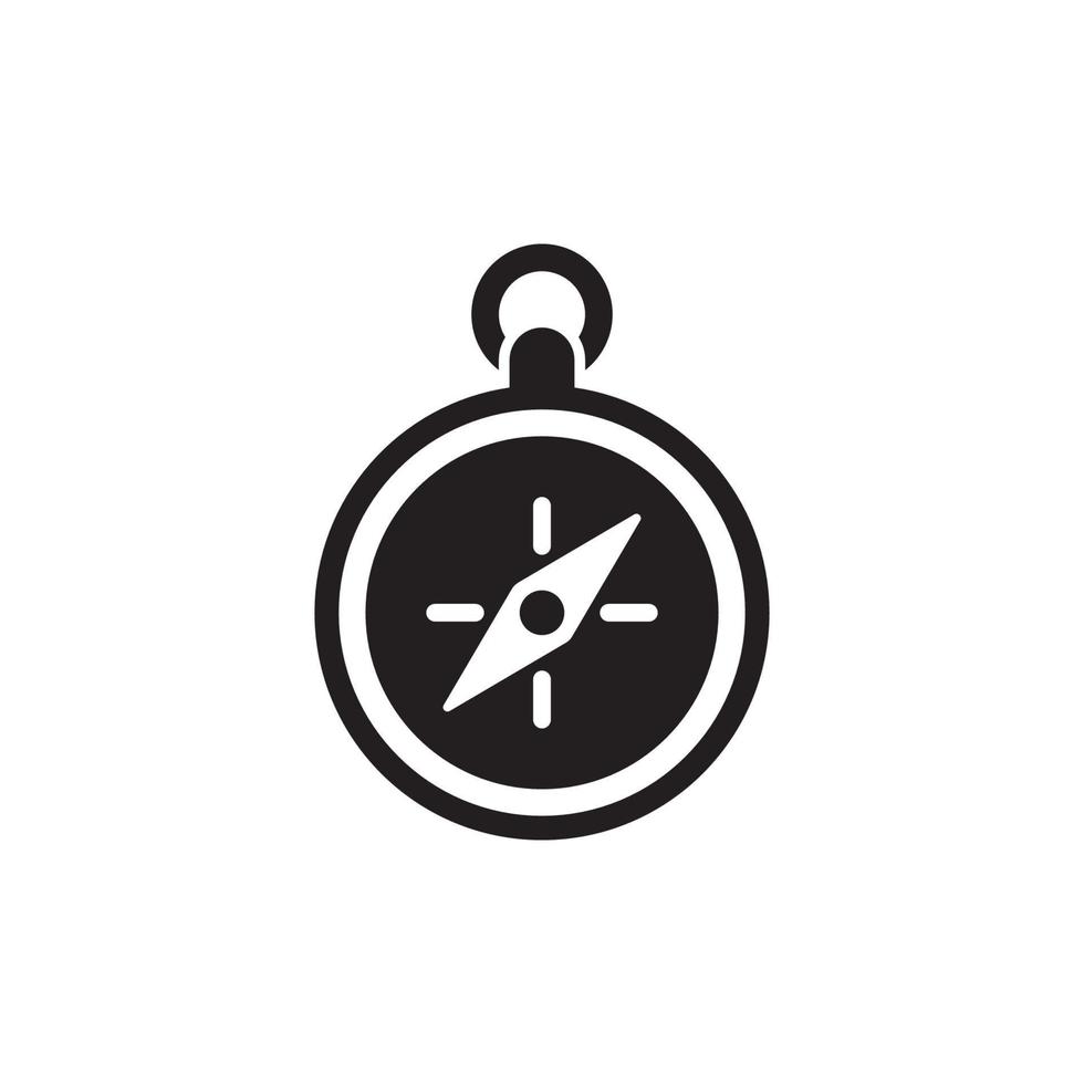 Compass and Map Navigation Icon EPS 10 vector