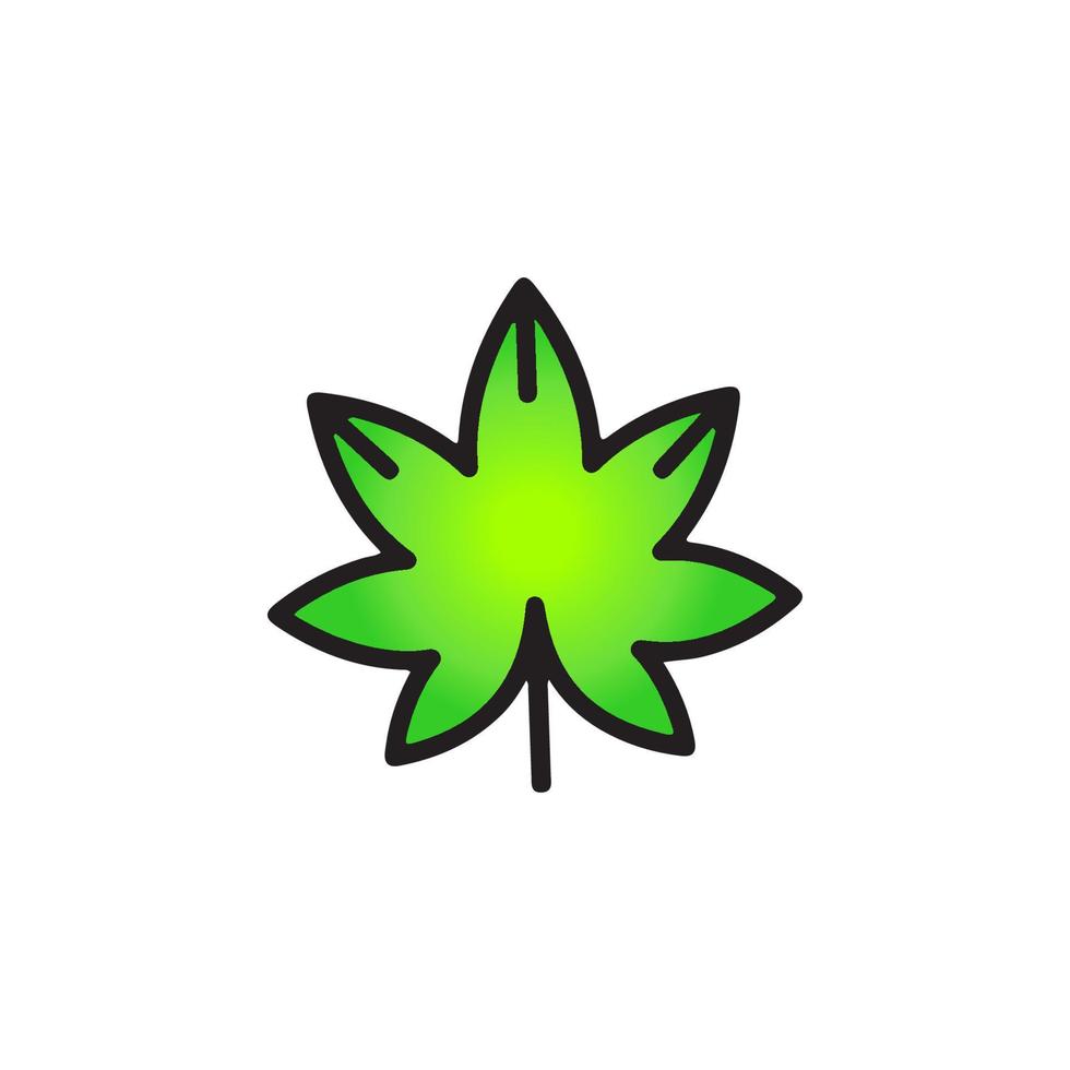 icono de hoja eps 10 vector