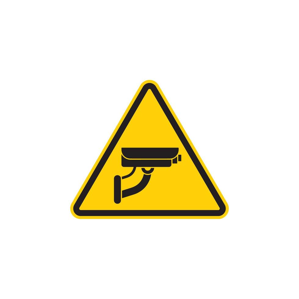 Video Surveillance Sign Icon EPS 10 vector