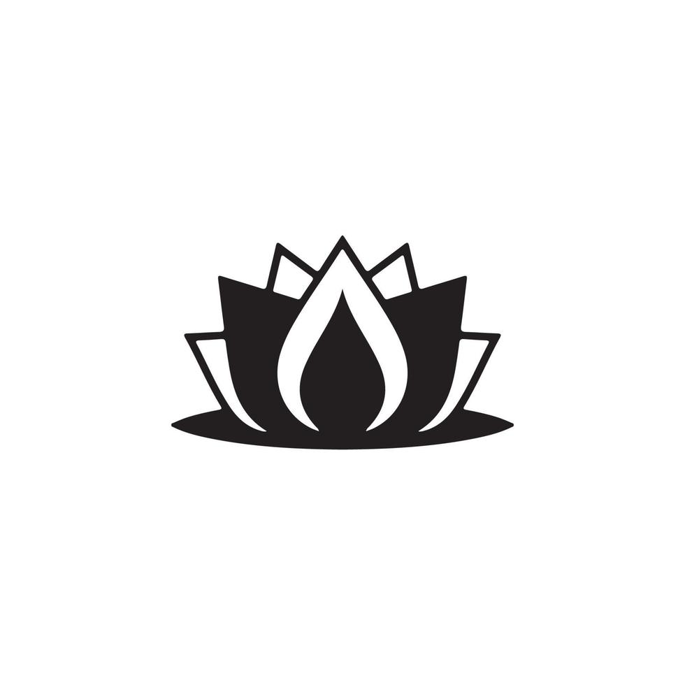 Lotus Blossoms Icon EPS 10 vector